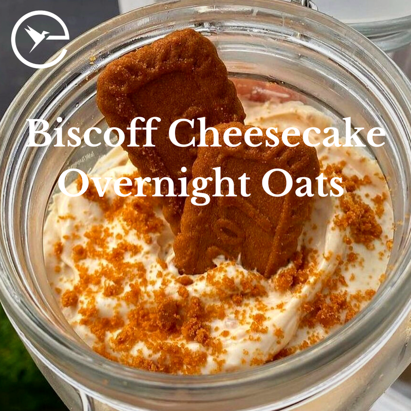 EXCAPE Recipe Ideas - Biscoff Cheesecake Overnight Oats